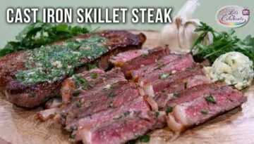 Easy Cast Iron Skillet Steak with Herb Butter