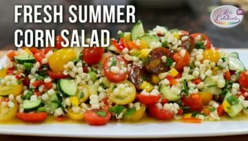 Fresh Summer Corn Salad with Garlic Herb Vinaigrette