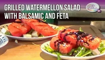 Grilled Watermelon Salad with Balsamic and Feta