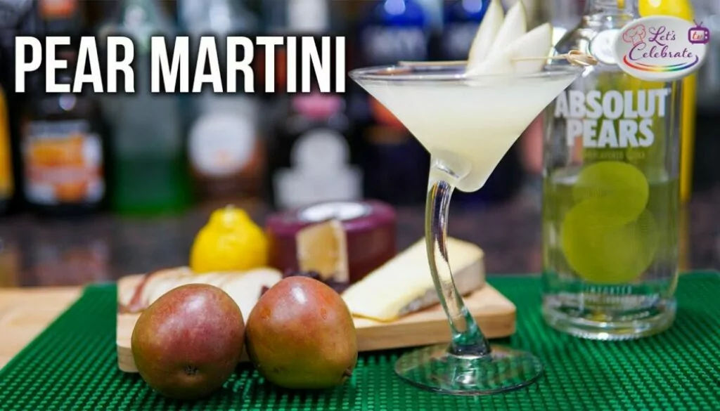 How to Make a Pear Martini with Pear Puree and Pear Vodka