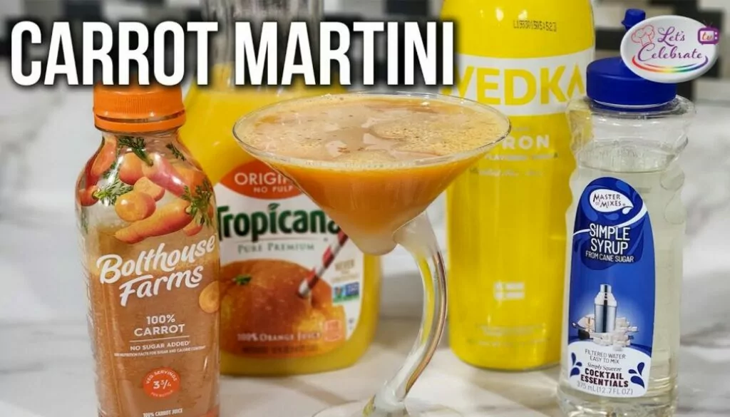How to make the Buzzed Bunny Carrot Martini | A Light Vodka Cocktail