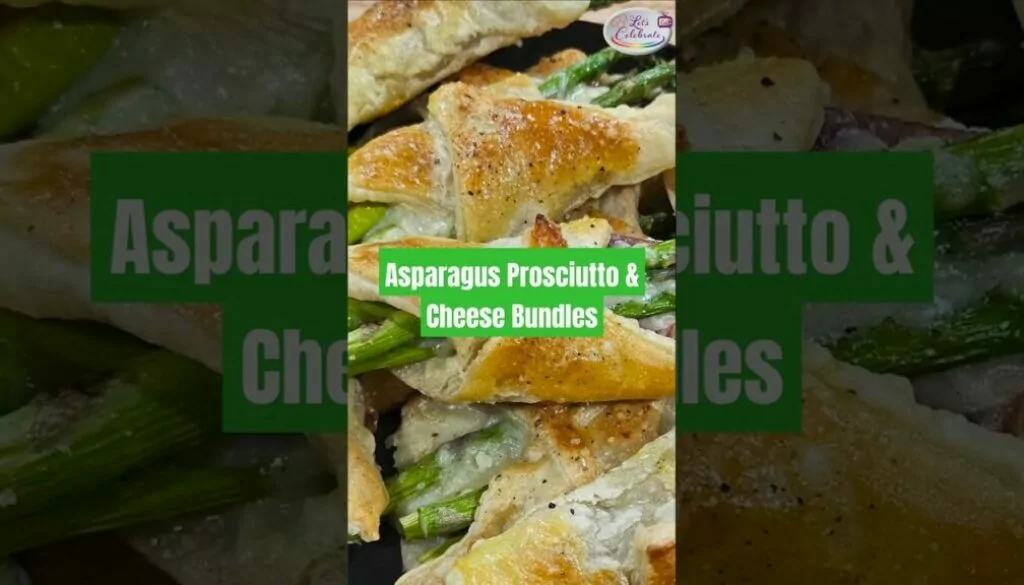 Magical Asparagus Prosciutto & Cheese Puff Pastry Bundles