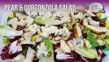 Pear and Gorgonzola Salad with Hazelnuts | Let’s Celebrate TV