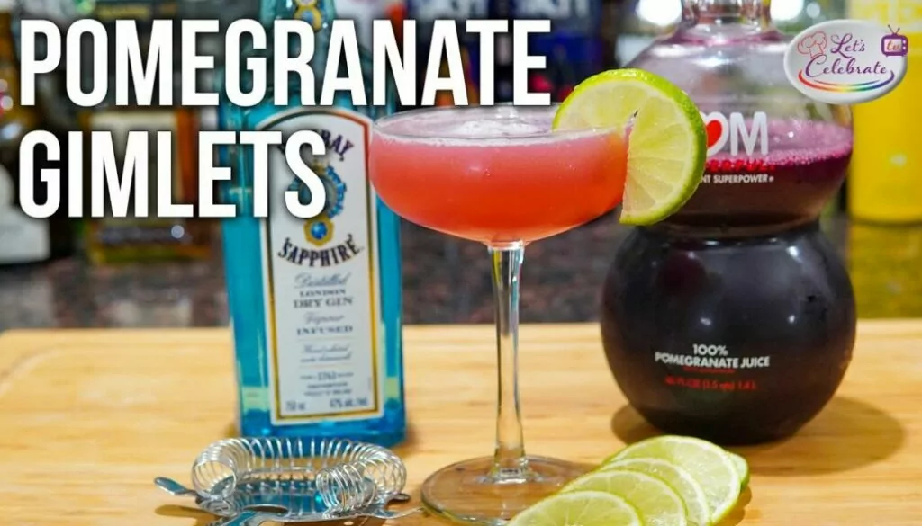 Pomegranate Gimlet – Your First Gin Cocktail