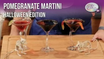 Pomegranate Martini – the Halloween Edition | Let’s Celebrate TV