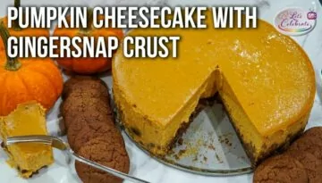 Pumpkin Cheesecake Deluxe with Gingersnap Crust