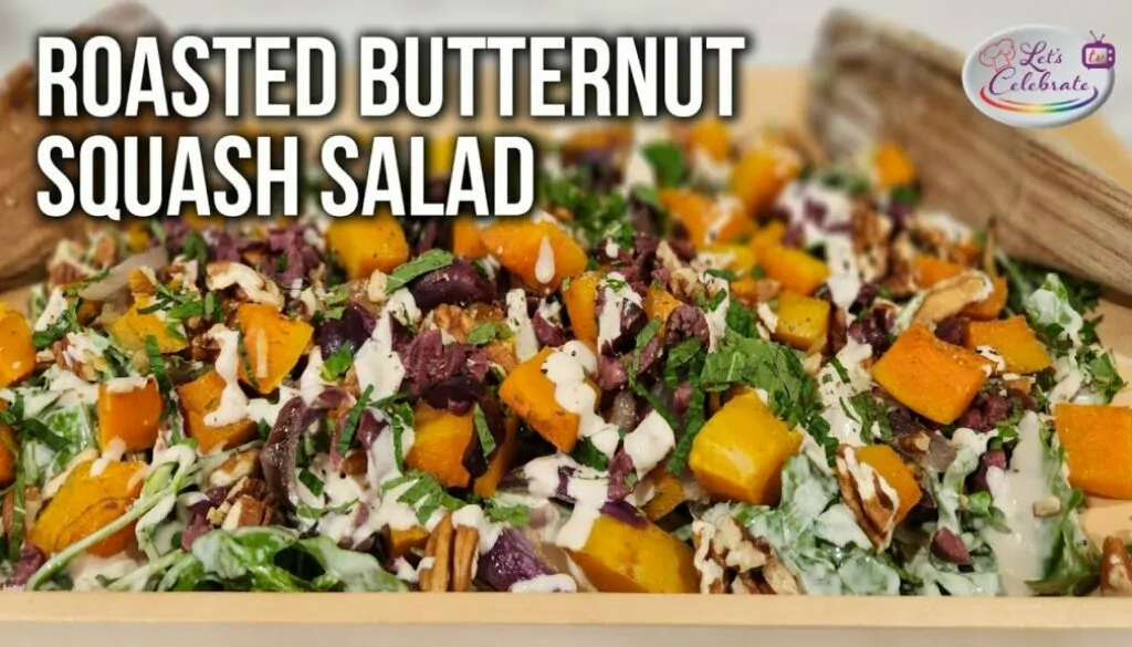 Roasted Butternut Squash Salad with Tahini Dressing | Vegetarian & Vegan Friendly