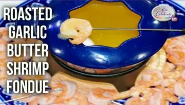 Roasted Garlic Butter Shrimp Fondue