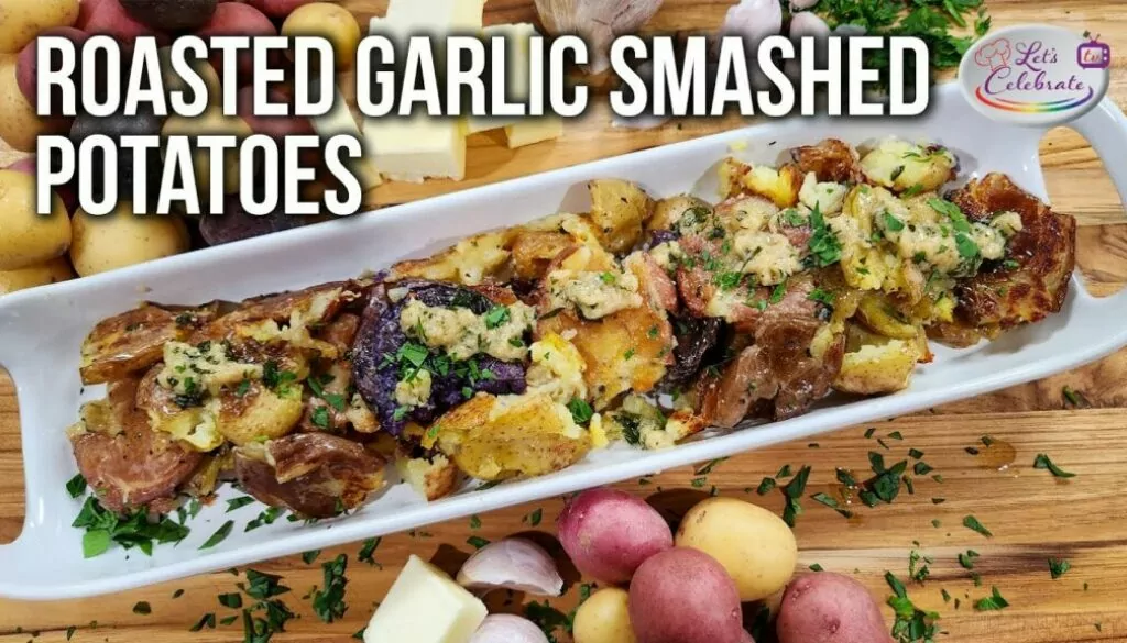 These Roasted Garlic Smashed Potatoes Will Make Your Mouth Water!