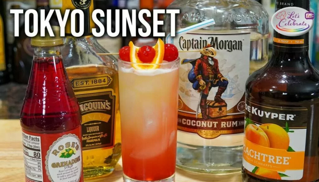 Tokyo Sunset – My Adult Version of a Disney Cocktail You can Make at Home