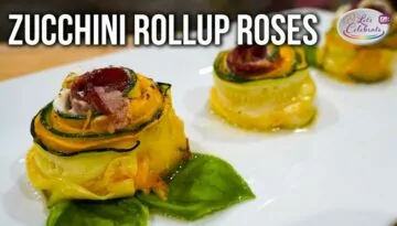 Zucchini Rollup Roses with Bacon & Cheese | The Best Way to Eat Your Veggies !