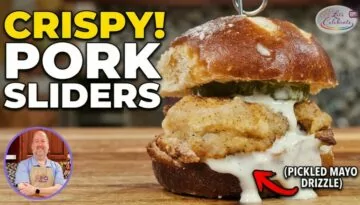 Crispy Fried Pork Sliders with Pickled Mayo | Insanely Delicious
