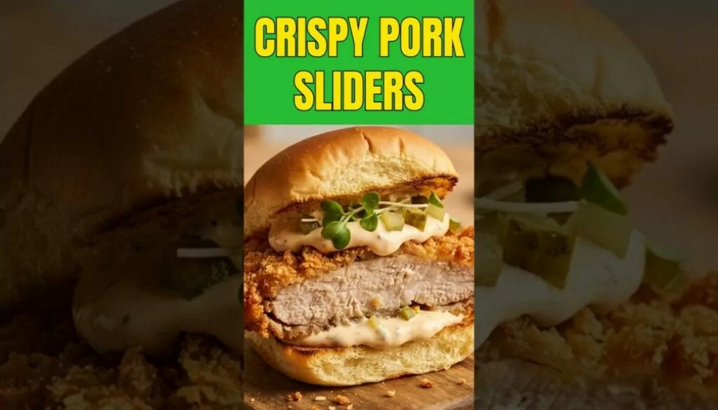 Crispy Pork Tenderloin Sliders 🔥 #sliders #pork #foodie