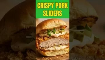 Crispy Pork Tenderloin Sliders 🔥 #sliders #pork #foodie