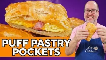 Easy Ham, Egg & Cheese Puff Pastry Pockets